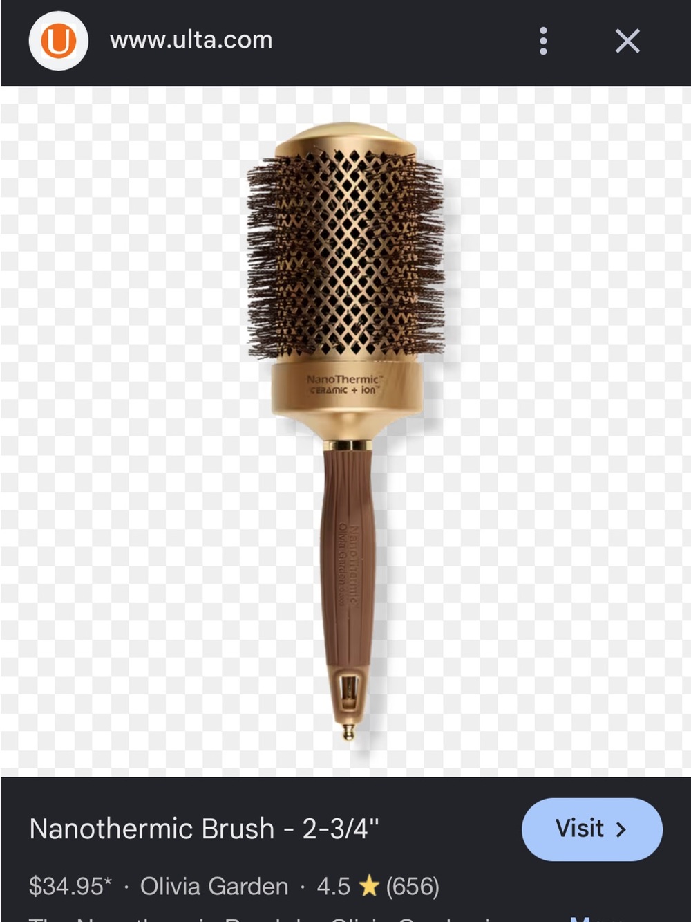 Olivia Garden Nanothermic Round Brush C1.Bk.R.2